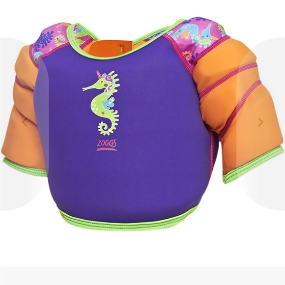Zoggs Swim Zoggs Girls Water Wings Vest 23 Years Seahorse Design